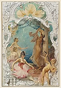 Tanz (Entwurf für ein Wandgemälde im Varieté Ronacher, Wien)