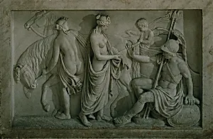 Venus zeigt Mars ihre von Diomedes verwundete Hand