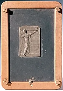 Verdienst-Plakette für Wilhelm August von Hartel mit weiblicher Allegorie
