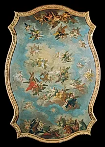 Verehrung des Namen Mariae – Der Göttliche Ratschluss zur Erlösung – Engelsturz by Bartolomeo Altomonte