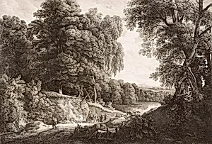 Waldlandschaft by Friedrich Loos
