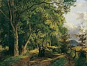 Weg auf den Mariahilfberg bei Gutenstein