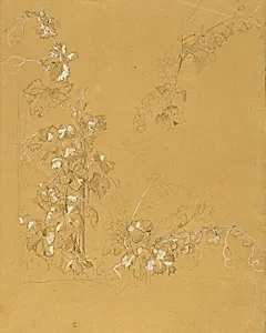 Weinstock, Studie zu "Hermann und Dorothea im Weinberg" by Peter Krafft