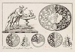 # 2 From  " Livre second Cesais de Graubre "
Second book of Engraved Design