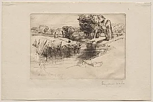 A Backwater by Francis Seymour Haden (British, 1818–1910)