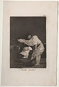 A Bad Night, Plate 36 by Francisco de Goya (Spanish, 1746–1828)