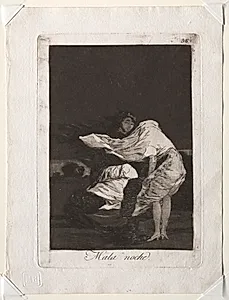 A Bad Night, Plate 36 by Francisco de Goya (Spanish, 1746–1828)