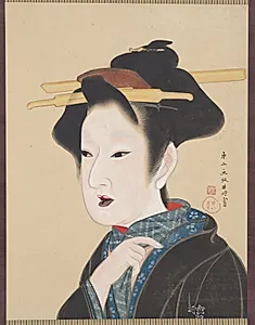 A Beauty by Gion Seitoku (Japanese, active late 1700s–early 1800s)