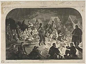 A Bivouac Fine on the Potomac by Winslow Homer (American, 1836–1910)
