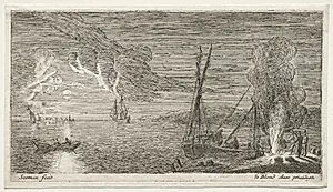 A Bonfire and Moonlight