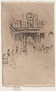 A Corner of the Palais Royal by James McNeill Whistler (American, 1834–1903)