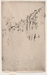 A Fragment of Piccadilly by James McNeill Whistler (American, 1834–1903)