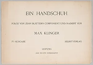 A Glove by Max Klinger (German, 1857–1920)