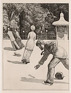 A Glove:  The Action by Max Klinger (German, 1857–1920)