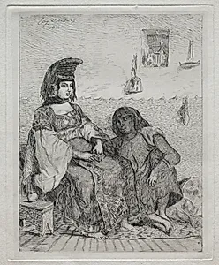 A Jewish Woman of Algiers by Eugène Delacroix (French, 1798–1863)