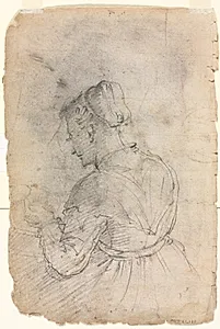 A Kitchen Maid (verso) by Alessandro Casolani (Italian, 1552/53–1607)