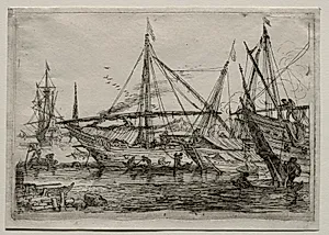 A Mediterranean Harbor by Adrian van der Cabel (Dutch, 1631–1705)