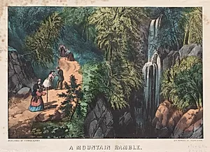 A Mountain Ramble by James Merritt Ives (American, 1824–1895)