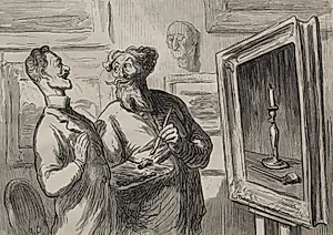 A realist always finds another realist to admire him by Honoré Daumier (French, 1808–1879)