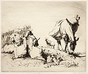 A Roadside in Spain by Henry Keller (American, 1869–1949)