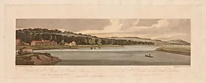 A Selection of Twenty of the Most Picturesque Views in Paris: View of St. Cloud & Mount Calvary taken from Pont de Sêve by Thomas Girtin (British, 1775–1802)