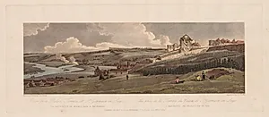 A Selection of Twenty of the Most Picturesque Views in Paris: View from Palace Terrace, at St. Germain en Laye, the Aquaduct of Marli seen in the Distance by Thomas Girtin (British, 1775–1802)