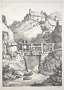 A Series of Ancient Buildings and Rural Cottages in the North of England:  Runswick