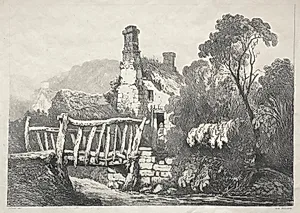 A Series of Ancient Buildings and Rural Cottages in the North of England:  Near Byland