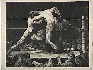 A Stag at Sharkey's by George Bellows (American, 1882–1925)