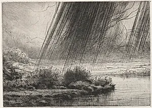 A Storm by Alphonse Legros (French, 1837–1911)