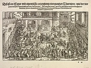 A Tournament by Josse Amman (Swiss, 1539–1591)