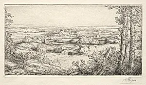 A Valley in Burgundy (Une Vallée en Bourgogne) by Alphonse Legros (French, 1837–1911)