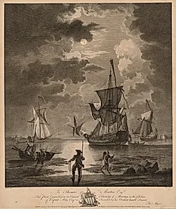 A View of the Sea by Moonlight by Thomas Major (British, 1714–1799)