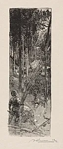 Abattage des Pins by Auguste Louis Lepère (French, 1849–1918)