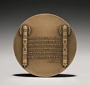 Abraham Lincoln Medal (reverse) by Charles Calverley (American, 1833–1914)