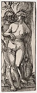 Adam and Eve by Hans Baldung (German, 1484/85–1545)
