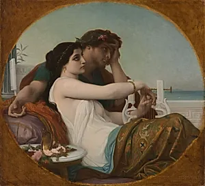 Aglaida and Boniface by Alexandre Cabanel (French, 1823–1889)