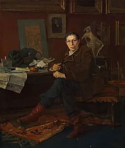 Albert Wolff in His Study by Jules Bastien-Lepage (French, 1848–1884)