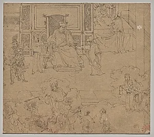 Album of Daoist and Buddhist Themes: Kings of Hells: Leaf 33 by Unknown Artist