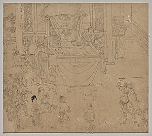 Album of Daoist and Buddhist Themes: Kings of Hells: Leaf 35 by Unknown Artist