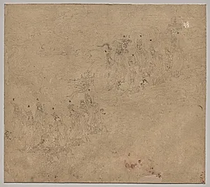 Album of Daoist and Buddhist Themes: Procession of Daoist Deities: Leaf 25 by Unknown Artist