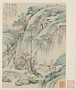 Album of Seasonal Landscapes, Leaf B (previous leaf 1)