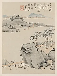 Album of Seasonal Landscapes, Leaf C (previous leaf 6)