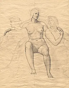 Allegorical Female Figures by Kenyon Cox (American, 1856–1919)