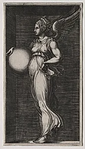 Allegorical Figure Holding a Sphere