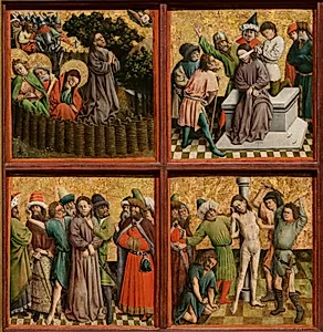 Altarpiece with The Passion of Christ by Master of the Schlägl Altarpiece (German)