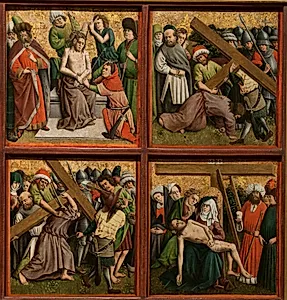 Altarpiece with The Passion of Christ by Master of the Schlägl Altarpiece (German)
