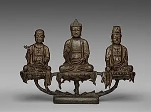 Amitabha Triad by Unknown Artist