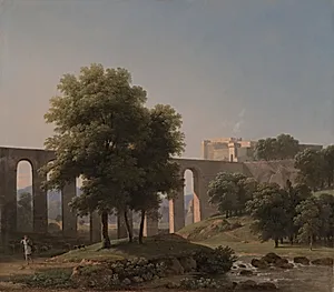 An Aqueduct Near a Fortress