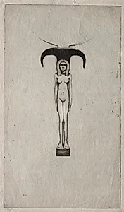 An Egyptian Mirror by David Young Cameron (British, 1865–1945)